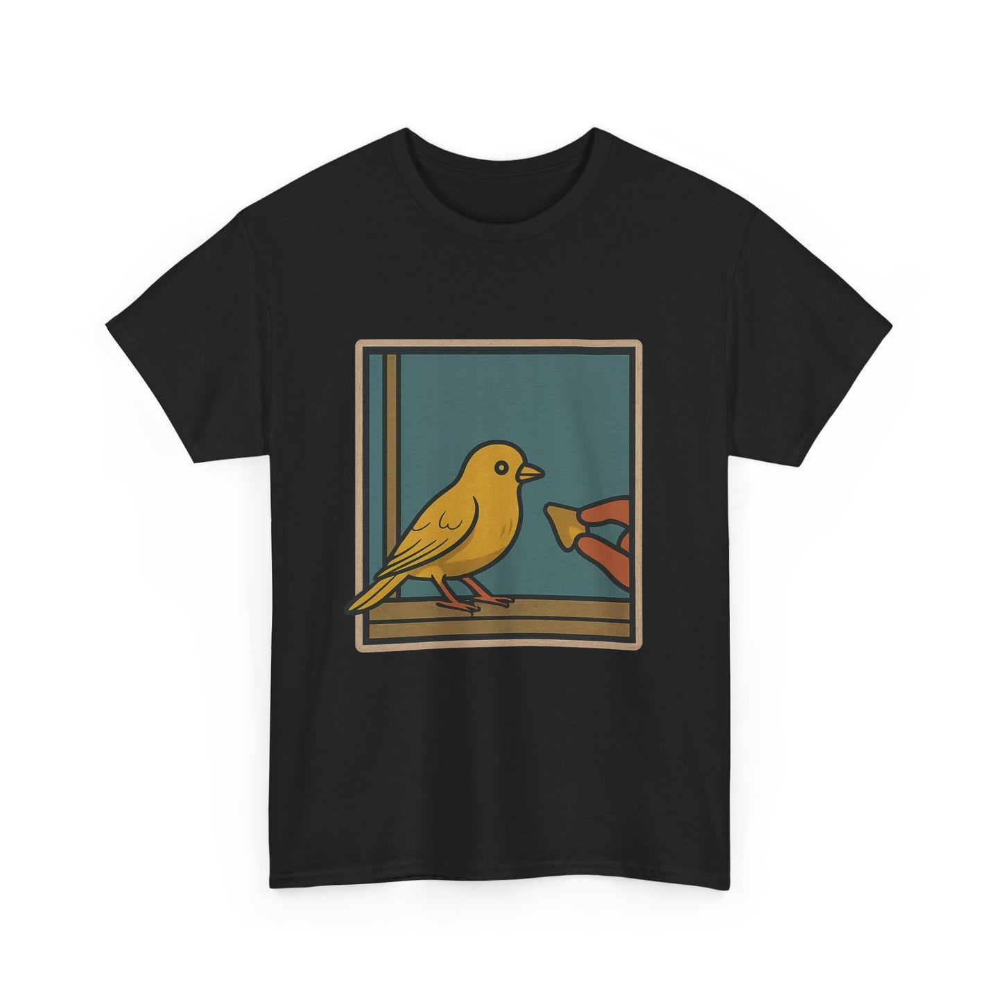 Yellow Birdie 100% Cotton Tee - Vibrant Bird Design for Nature Lovers LOL You know what happens.