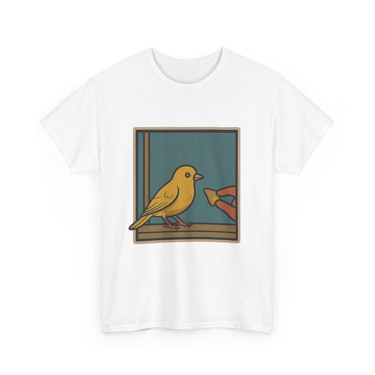 Yellow Birdie 100% Cotton Tee - Vibrant Bird Design for Nature Lovers LOL You know what happens.