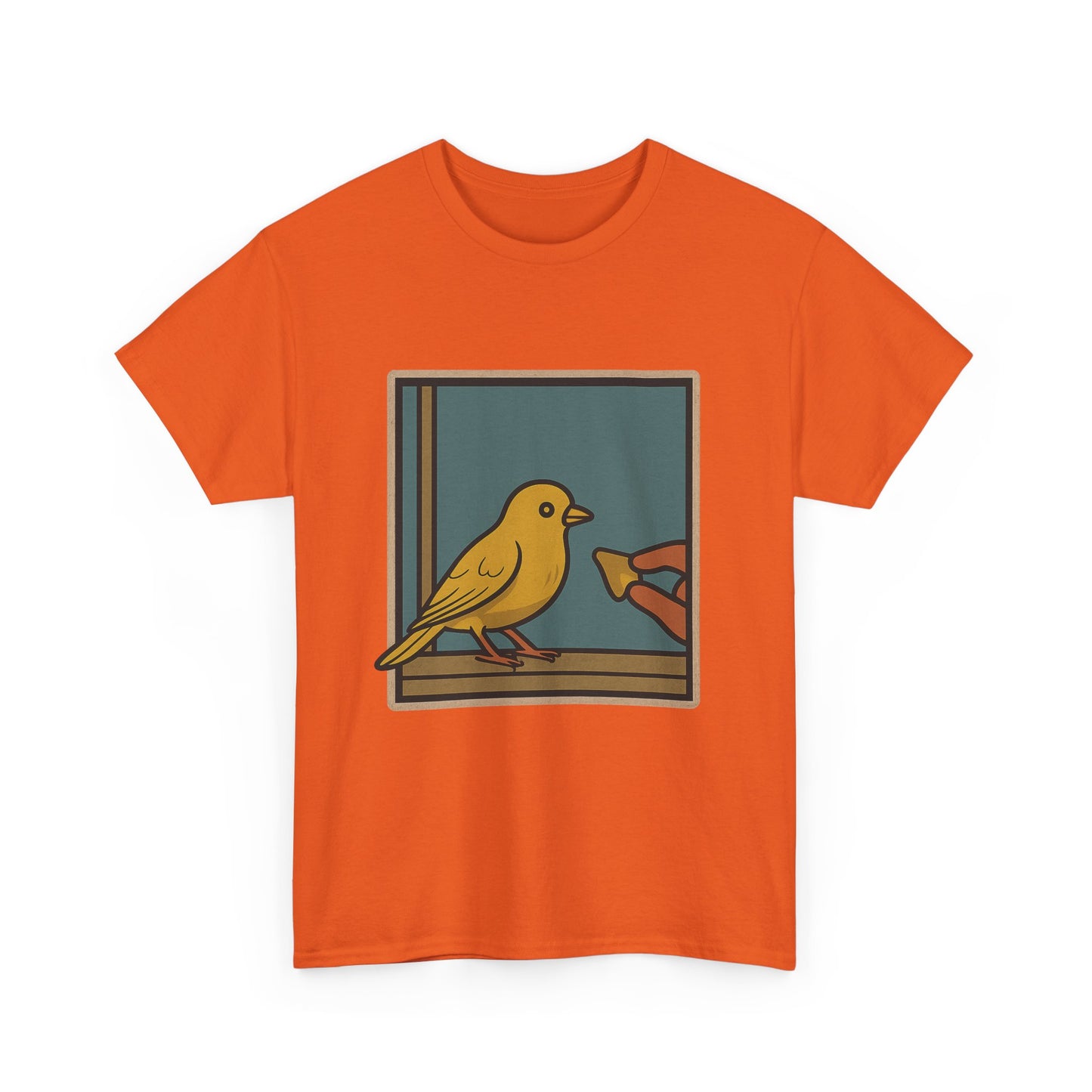 Yellow Birdie 100% Cotton Tee - Vibrant Bird Design for Nature Lovers LOL You know what happens.