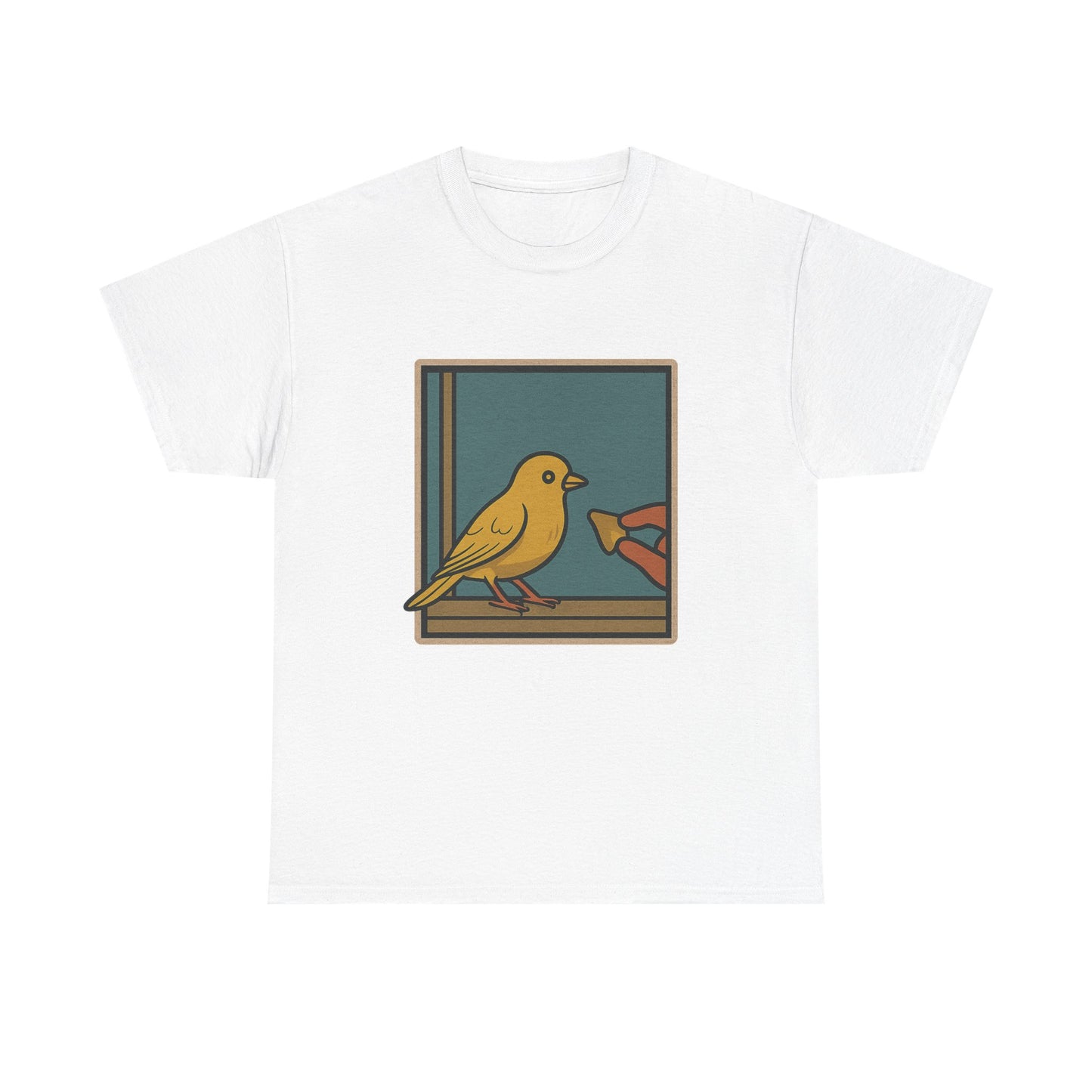 Yellow Birdie 100% Cotton Tee - Vibrant Bird Design for Nature Lovers LOL You know what happens.