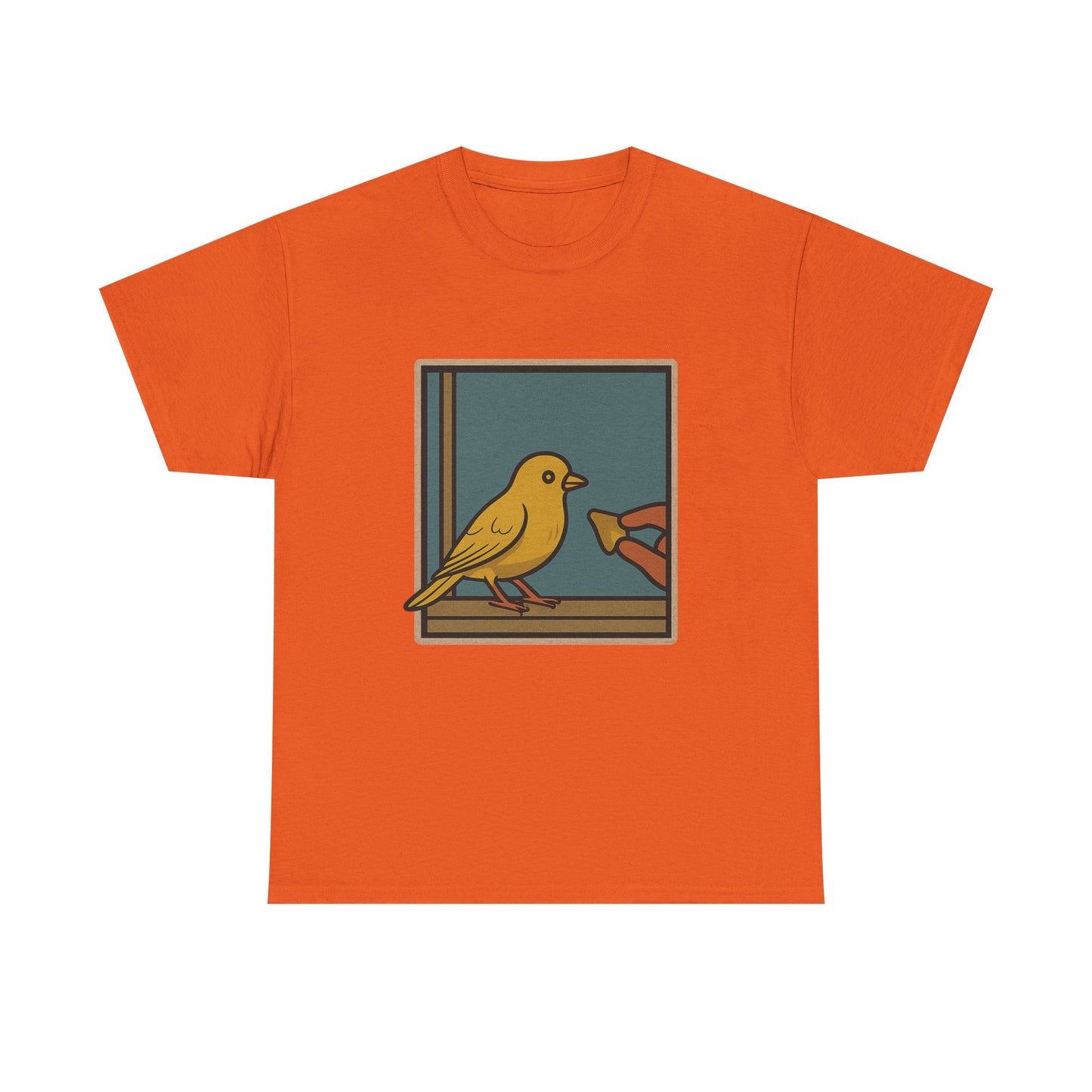 Yellow Birdie 100% Cotton Tee - Vibrant Bird Design for Nature Lovers LOL You know what happens.